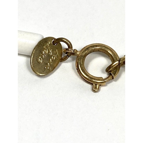 Park Lane Vintage Necklace Plastic Gold Tone 16” - Picture 6 of 8